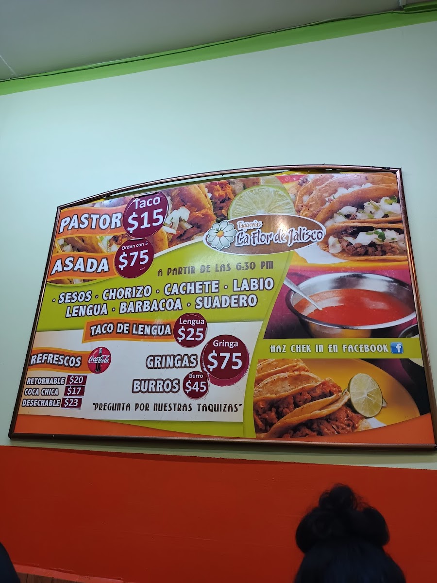 Taquería La Flor De Jalisco Menu - Image 3