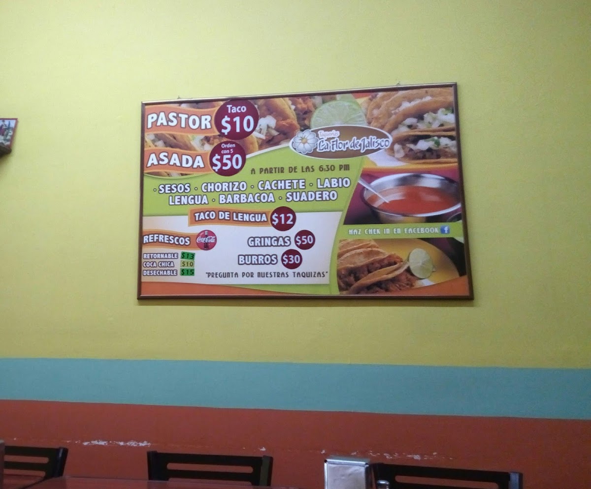 Taquería La Flor De Jalisco Menu - Image 4